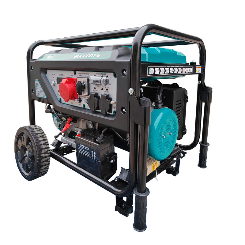 Генератор бензиновий INVO H10000DТ-G 8.0/8.5 кВт, трифазний, з електрозапуском